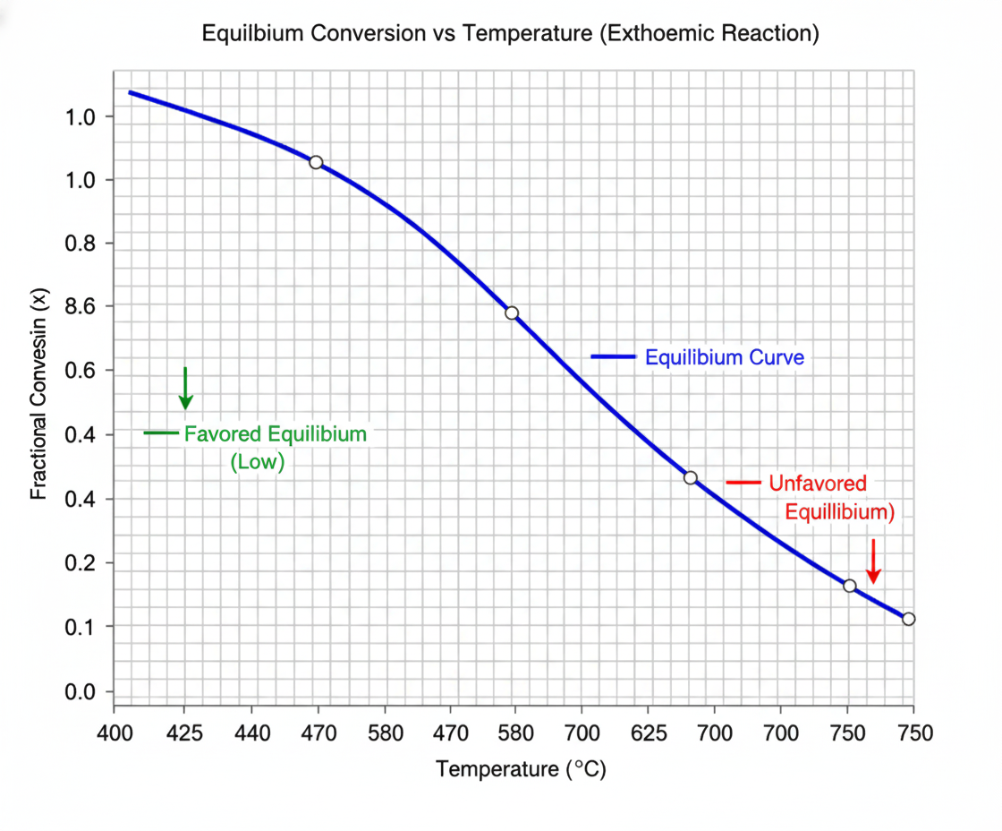 4 Minutes to Master the Contact Process: Easily Understanding the SO2 to SO3 Equilibrium Curve in Sulfuric Acid Production equilibrium curve